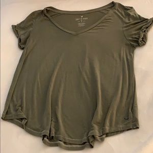 American Eagle Soft and Sexy Olive Green Tee